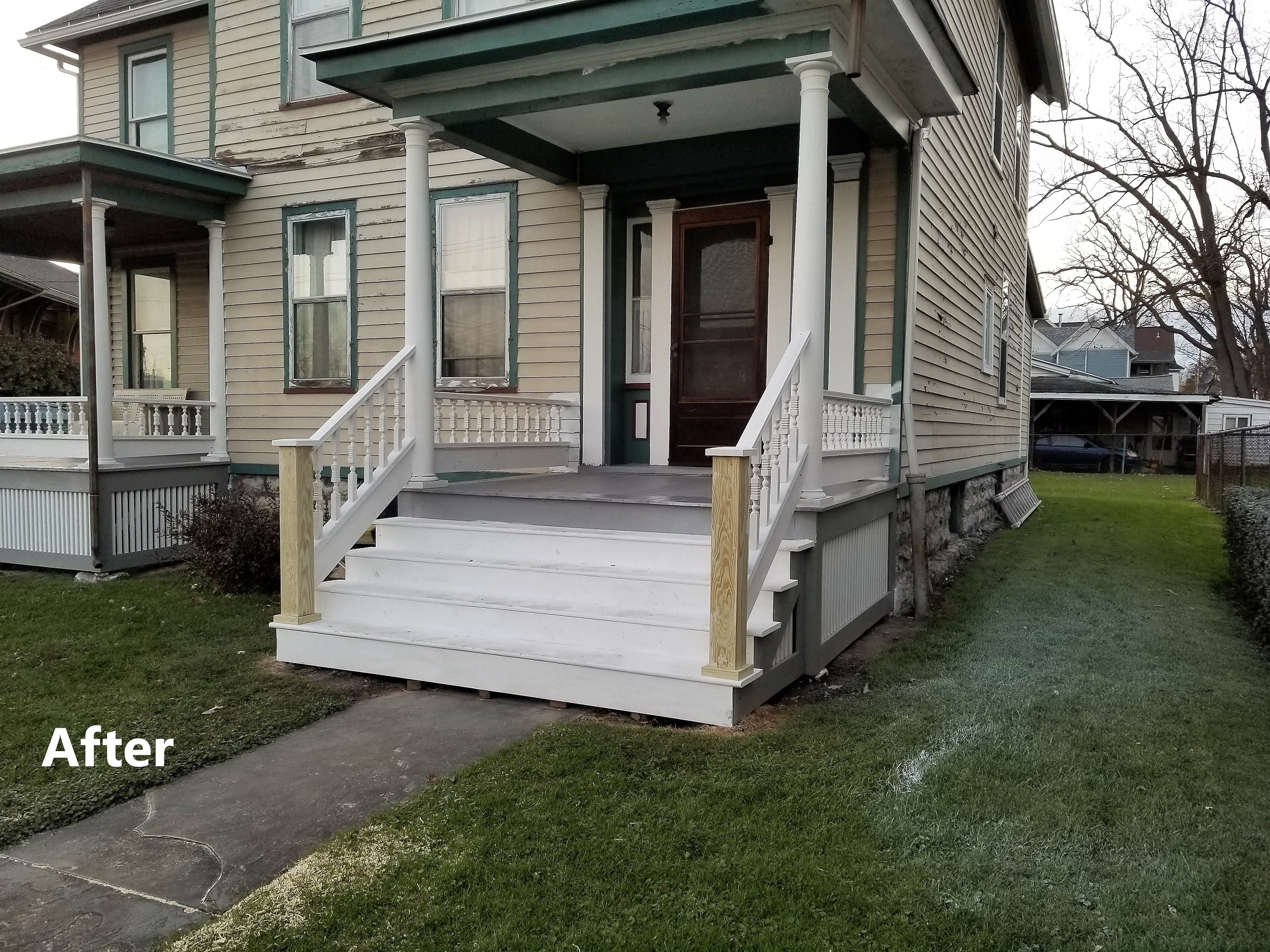 After porch repair